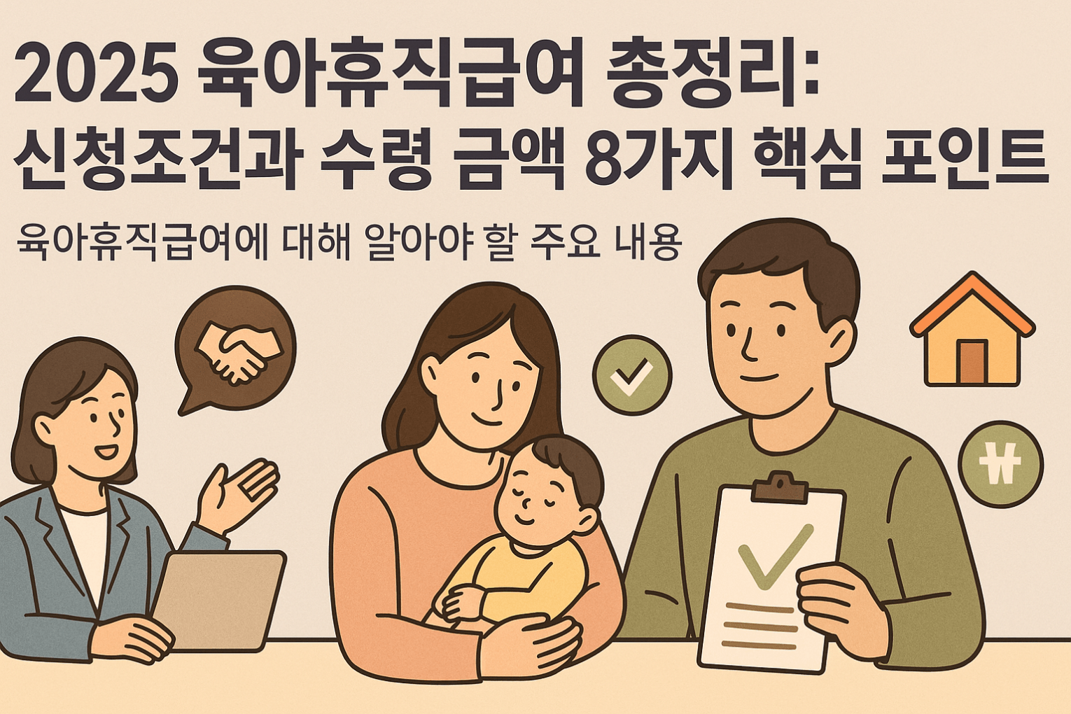 2025 육아휴직급여 총정리: 신청조건과 수령 금액 8가지 핵심 포인트