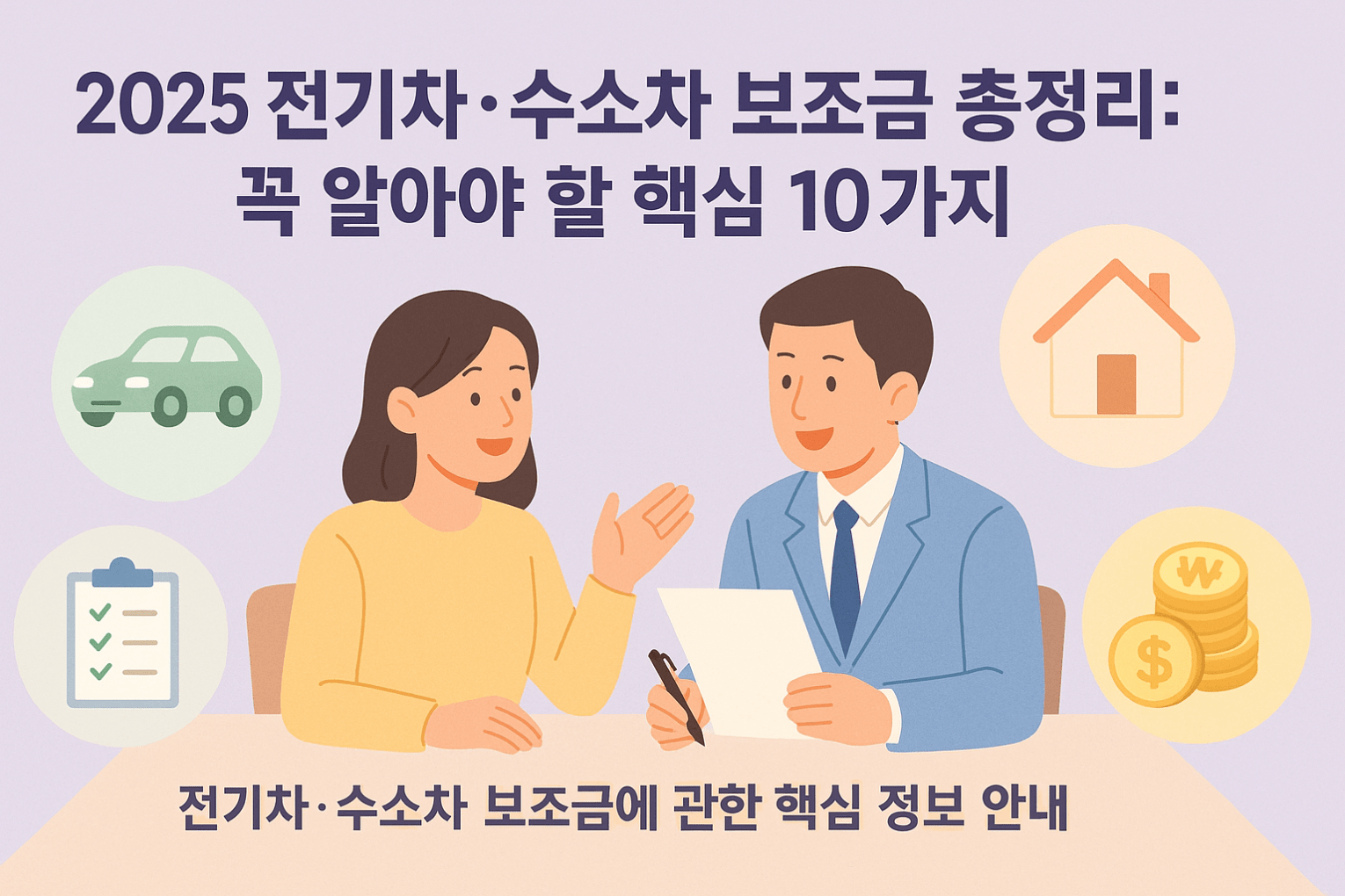 2025 전기차·수소차 보조금 총정리: 꼭 알아야 할 핵심 10가지
