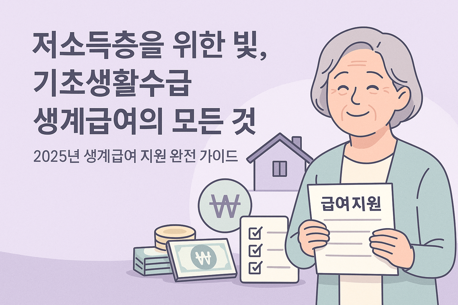 저소득층을-위한-빛-기초생활수급-생계급여