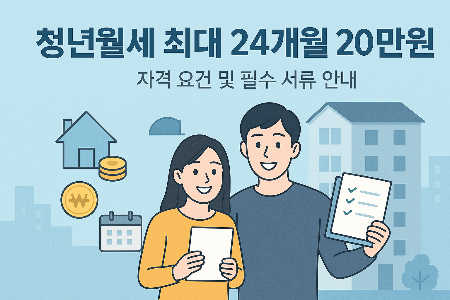 청년월세 최대 24개월 20만원 지원! 놓치지 말아야 할 자격 및 서류